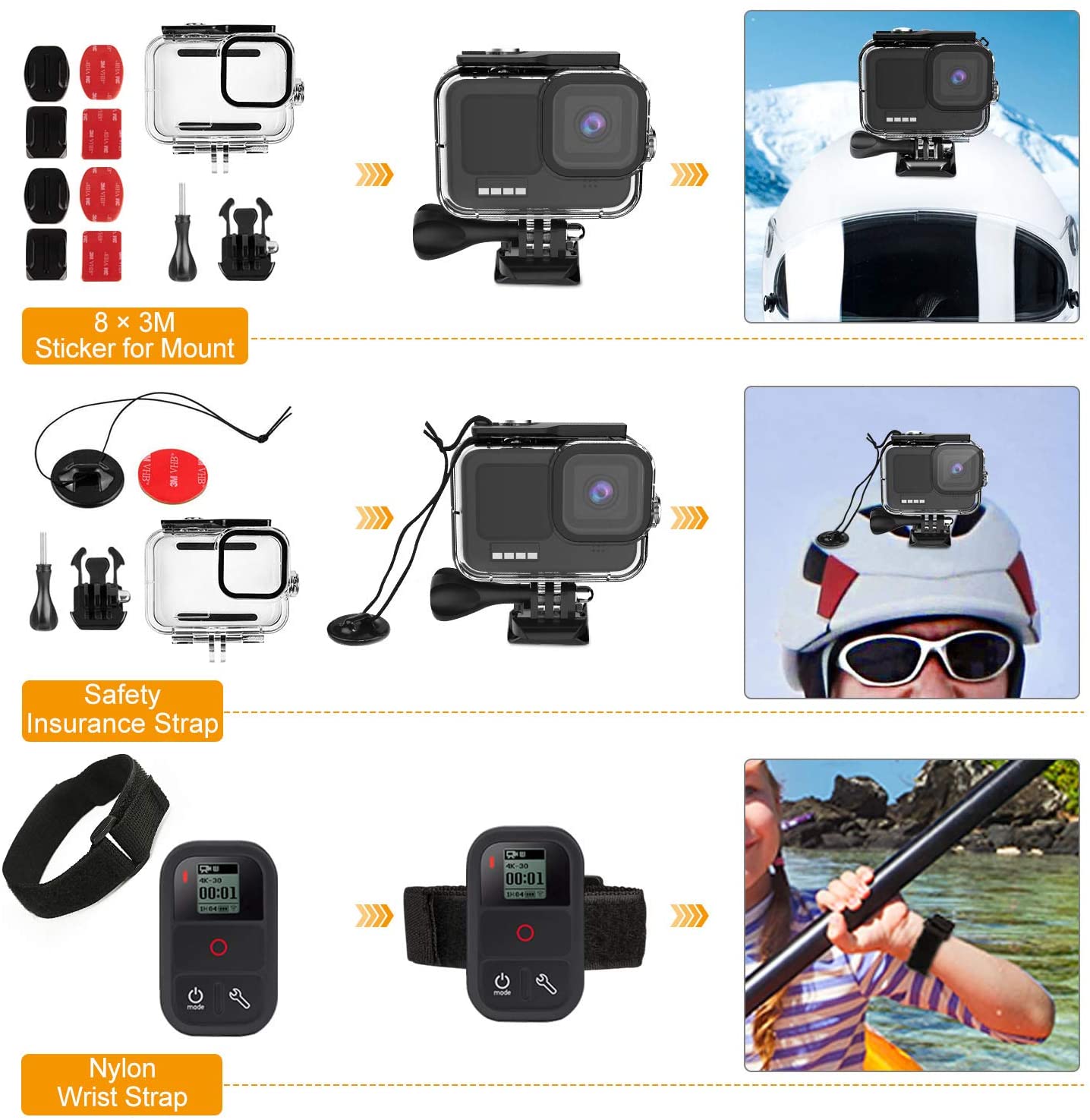 Velká sada set příslušenství speciálně pro GoPro Hero 9 black 5